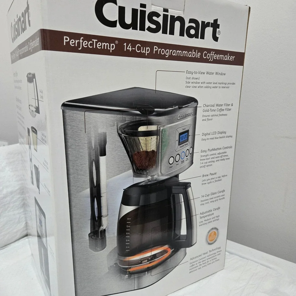Cuisinart PerfecTemp 14-Cup Programmable Coffeemaker Stainless Steel DCC-3200
